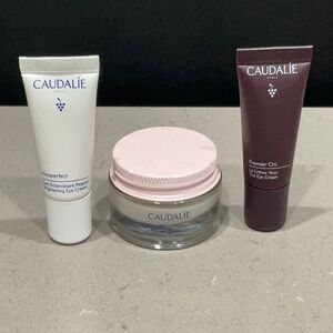 Caudalie Set of 3 Skincare Minis. Resveratol-Lift, Vinoperfect Cru Eye Cream.